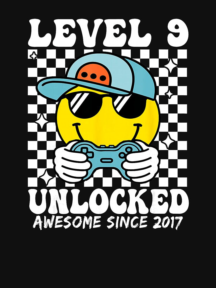 Level 9 Unlocked Funny Gamer Birthday by FGTV2021