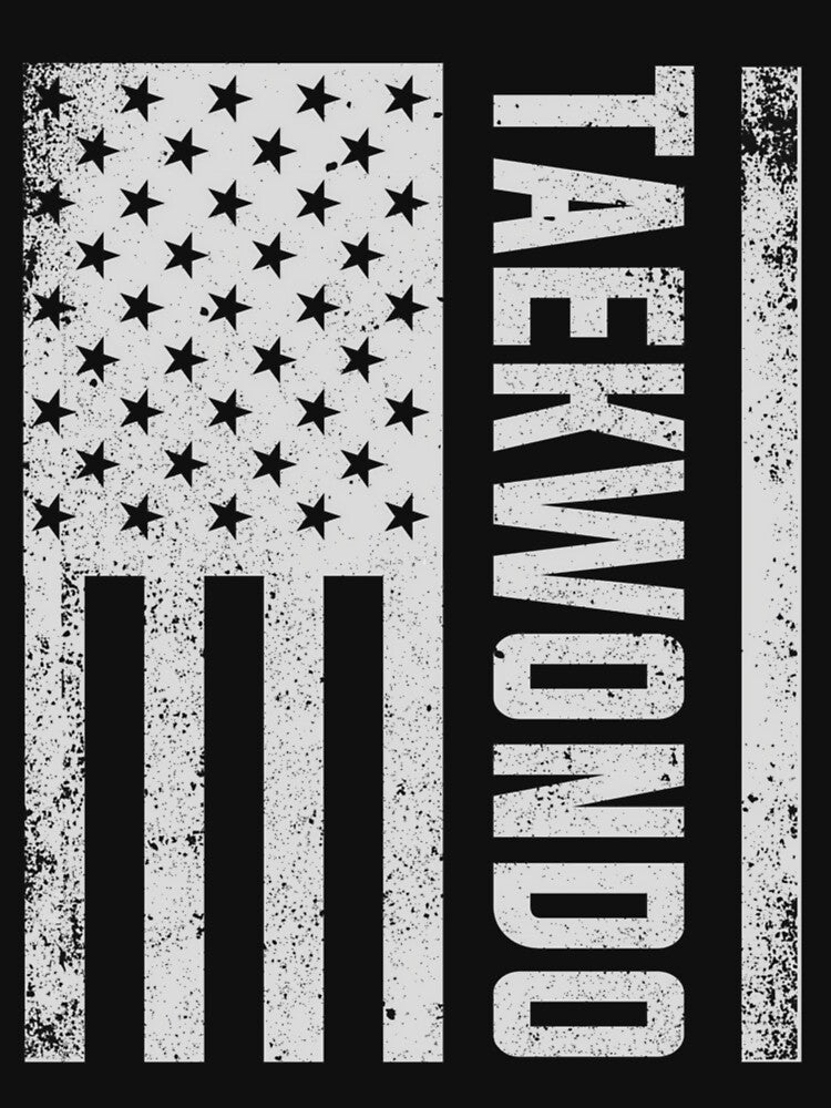 Vintage Taekwondo American Flag  Tee by jkdrfkom14