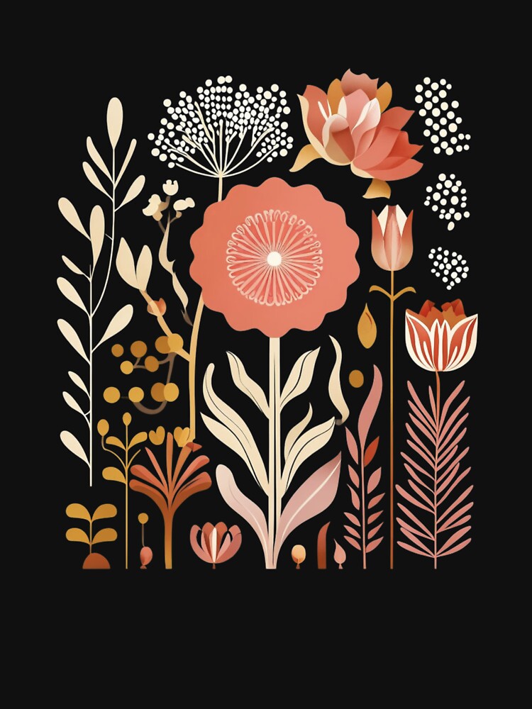 Minimal Floral T-Shirt – Aesthetic Botanical Design for Nature Lovers by theghostman99