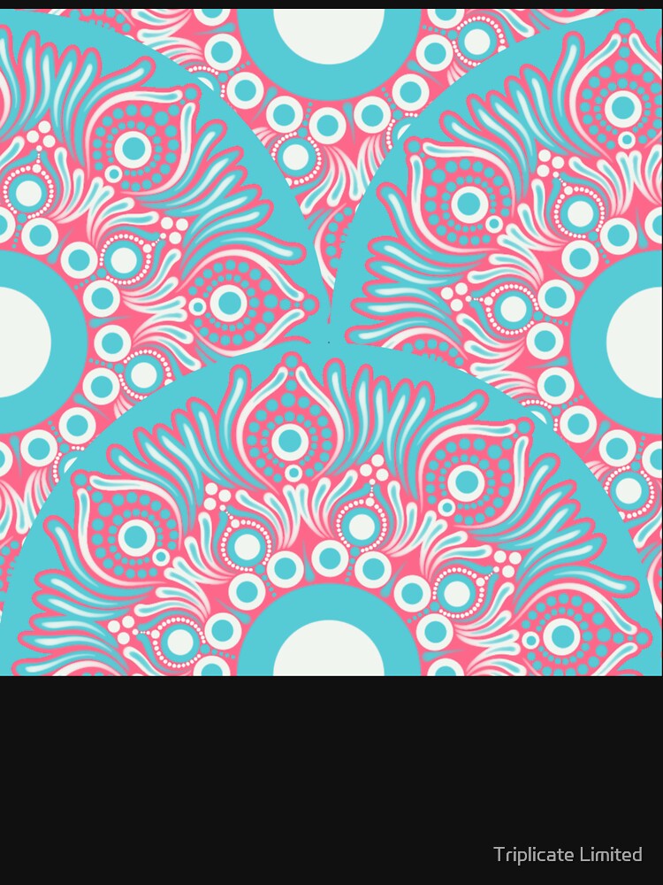 Sunset on Sea Anemone Dot Mandala Scallop by Triplicate Limited