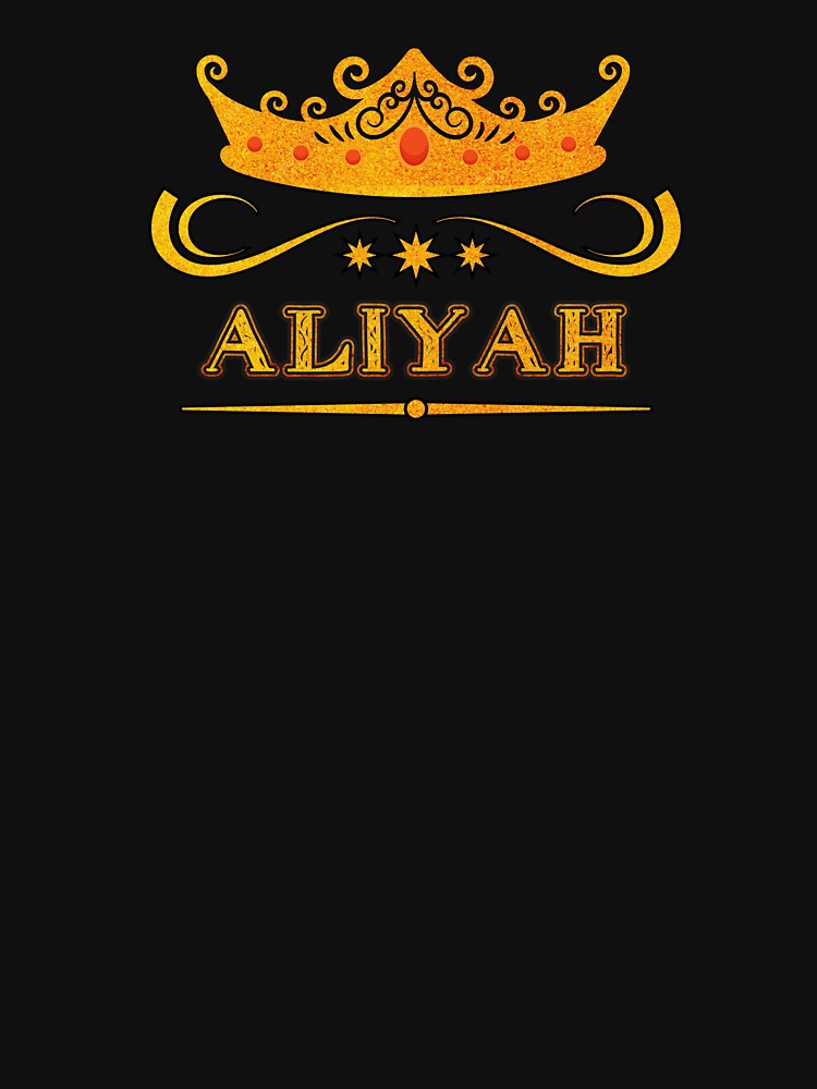 Aliyah Personalized Name With Crown - Cool & Custom Gift for Girls, Teens by Oussinc