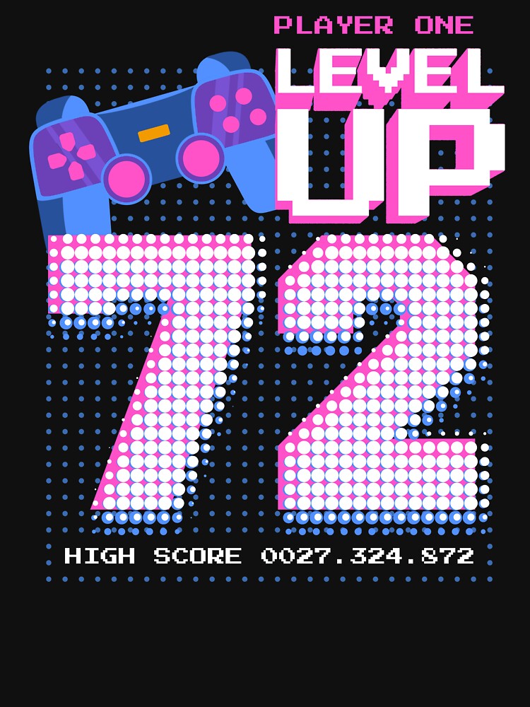 Player One Level Up 72 by patternprint1