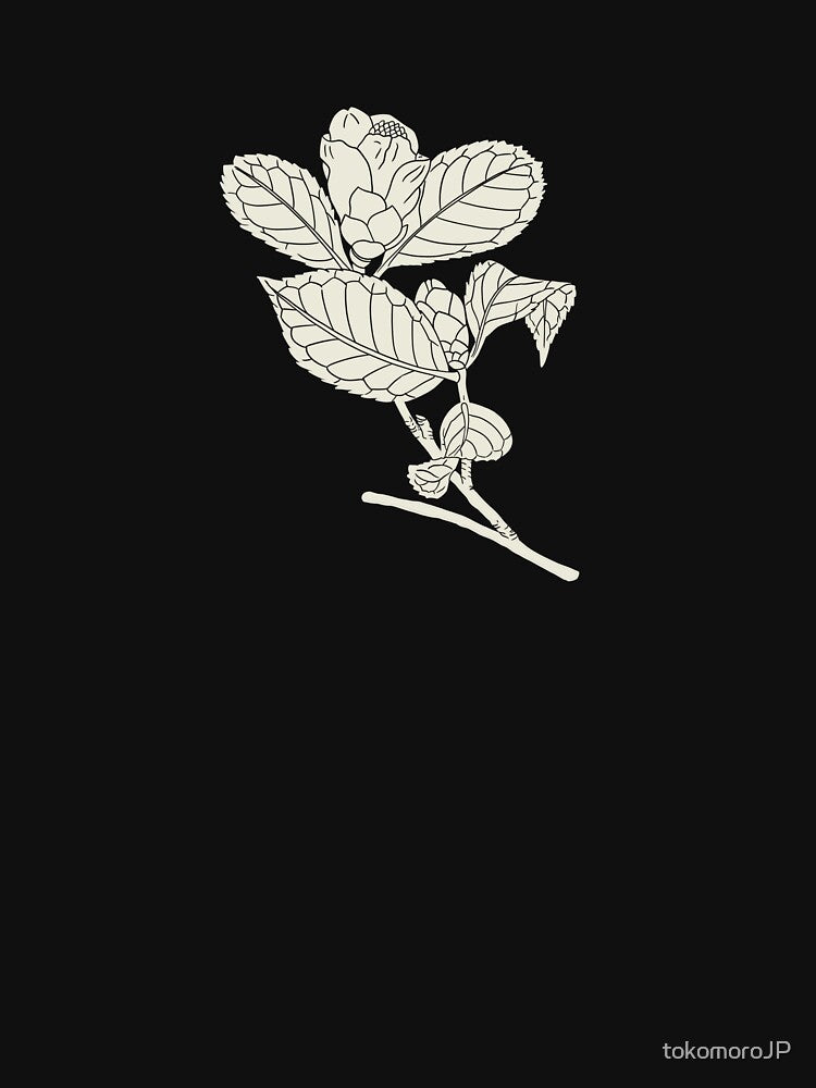 White Line Camellia – Japanese Winter Bloom | Plant Atlas Series by tokomoroJP
