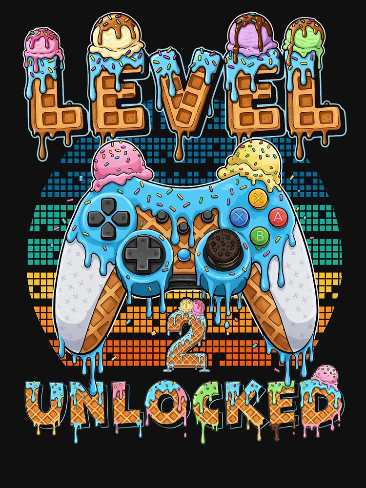 Level 2 Unlocked Gamer Birthday Shirt by LashondaGreen89