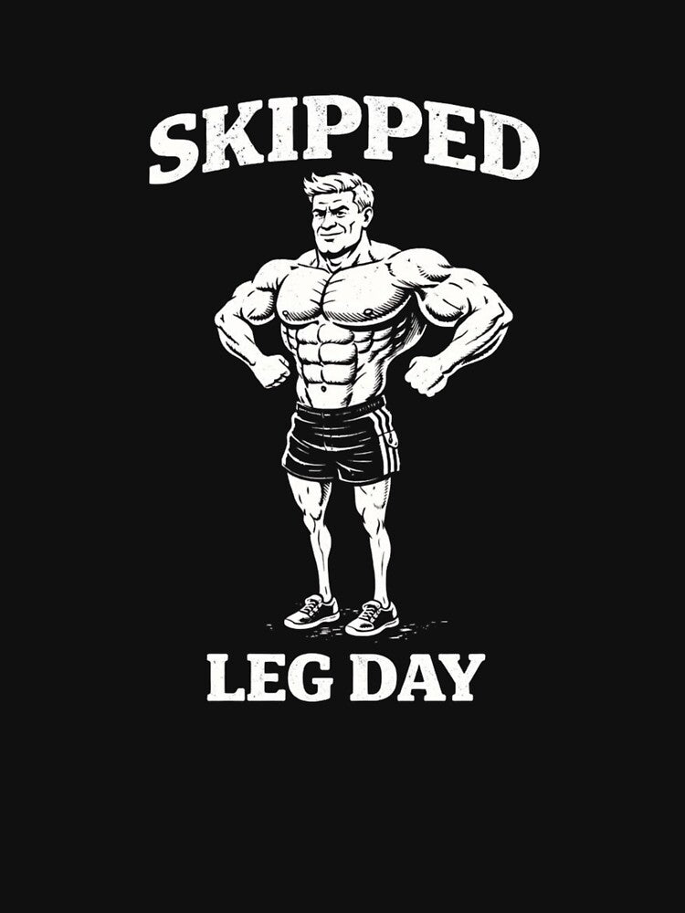 Skipped Leg Day – Funny Gym Meme Bodybuilder Design by RollFuzzy