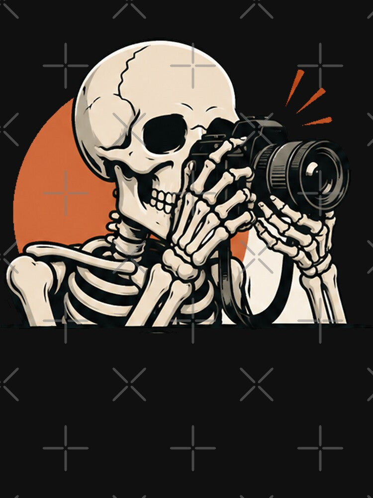 Funny Skeleton Photographer by Mystic & Celestial Art