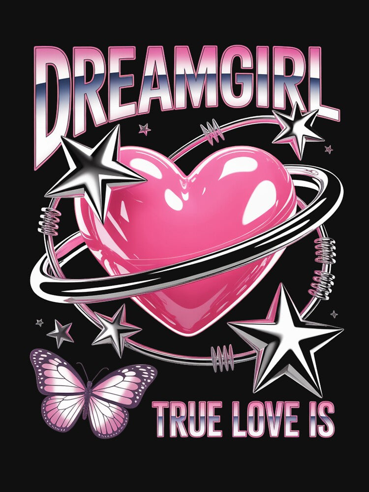 Dreamgirl True Love Is Y2K Heart Barbed Wire Valentine's Day by DarylWelsh2024