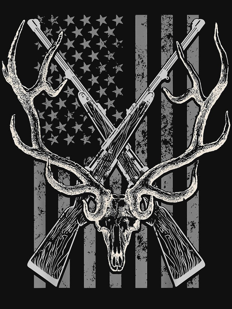 American Flag Deer Hunting Usa Vintage Gifts by vivanbess