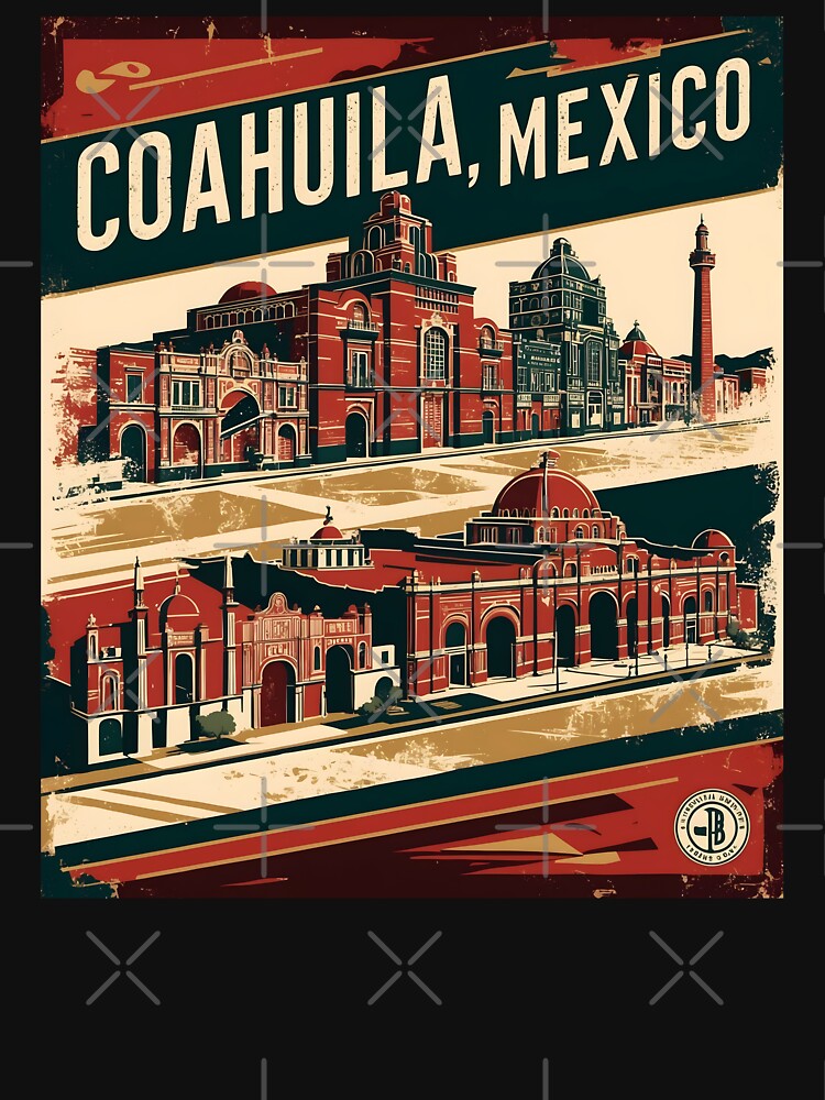 Coahuila Mexico Magic Town Vintage Travel Tourism by TravelersGems
