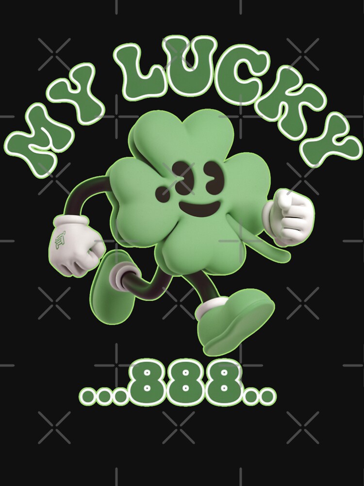 St. Patrick's Green My Lucky888 Smooth Gradient Blue by ZodiacLuck888
