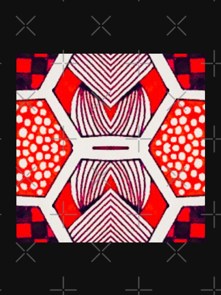 Red Black and White Geos 1 by debutpagesart