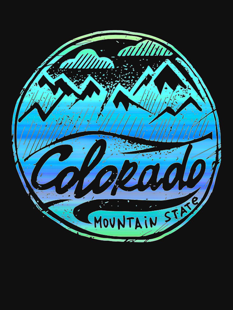 Classic Colorado Mountains Vintage Retro Design by disliketent