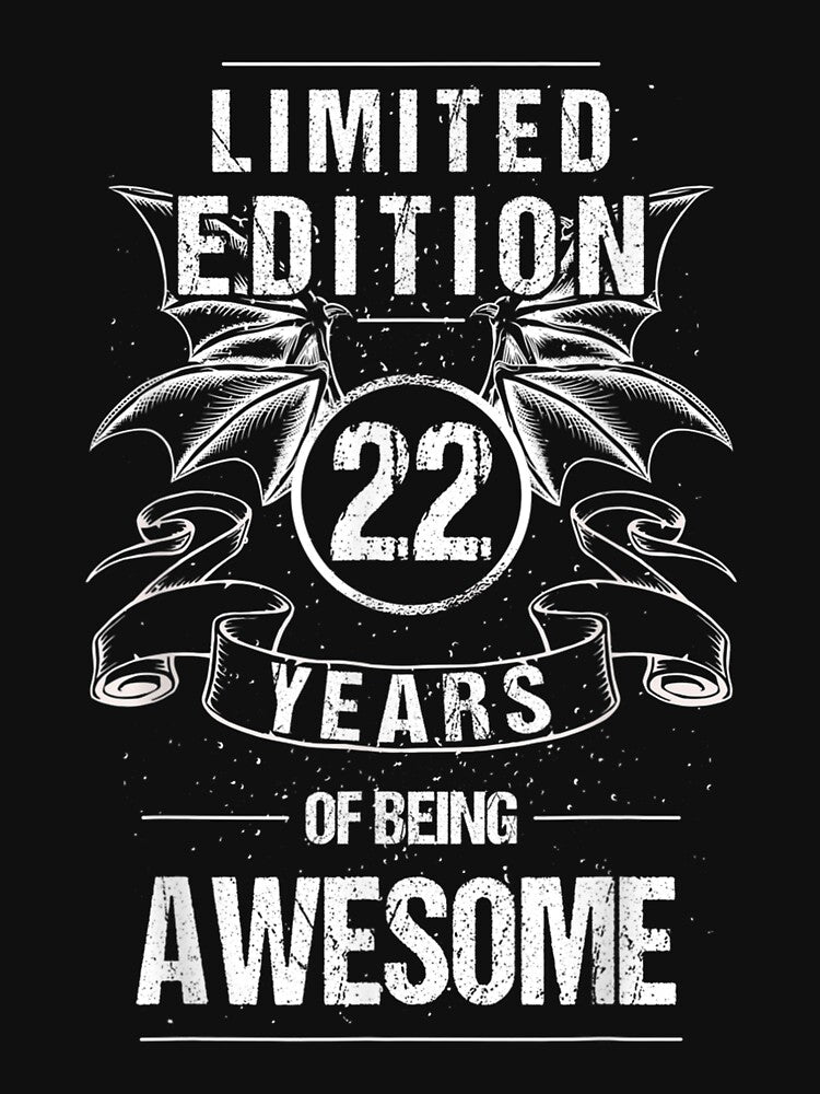 22th Birthday Vintage Limited Edition 22 Years Rpg Dragons by bessiey23