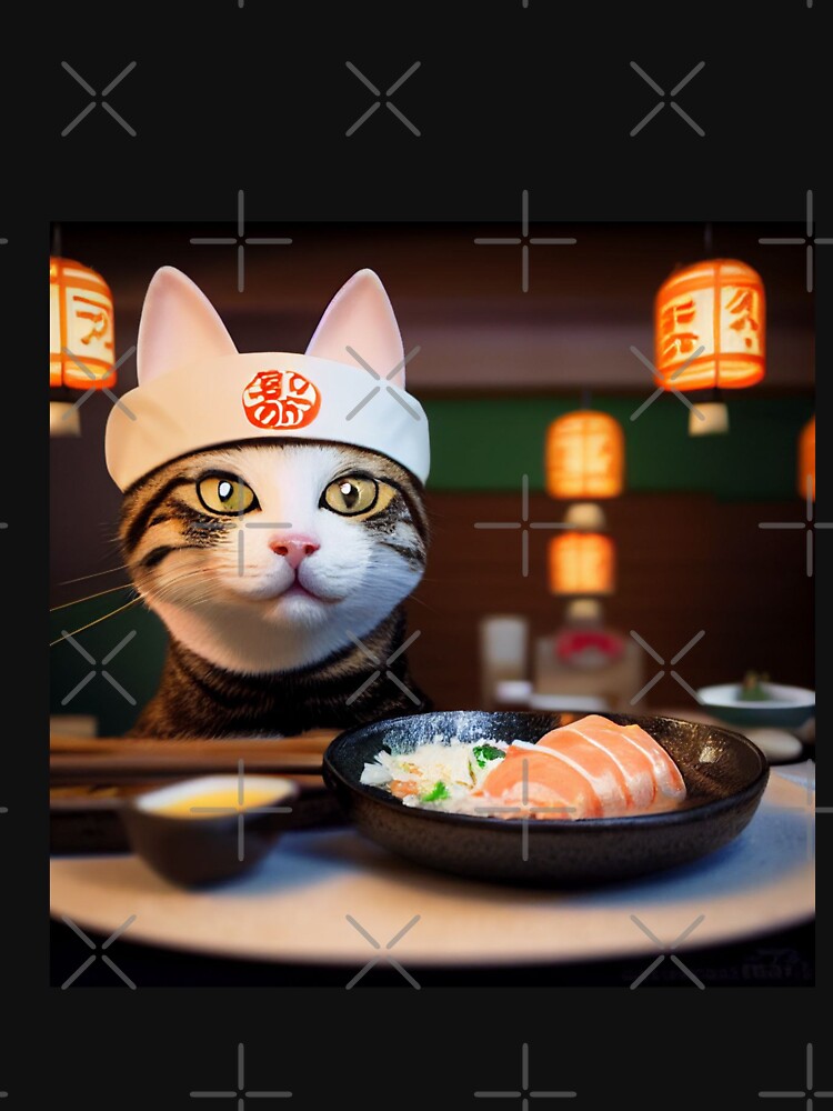 Cute Sushi Cat Kawaii-Kawaii Sushi Cat-Cute Cat Eating Sushi by hassendz