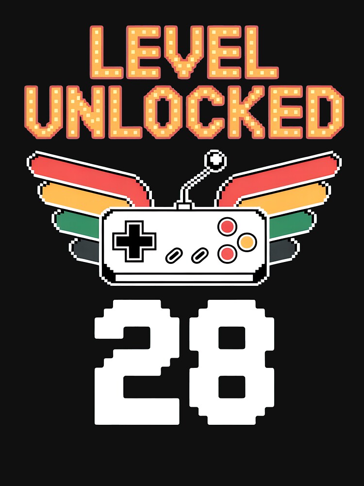Level Unlocked 28 Birthday Gamer by Dmo3HarkoArt