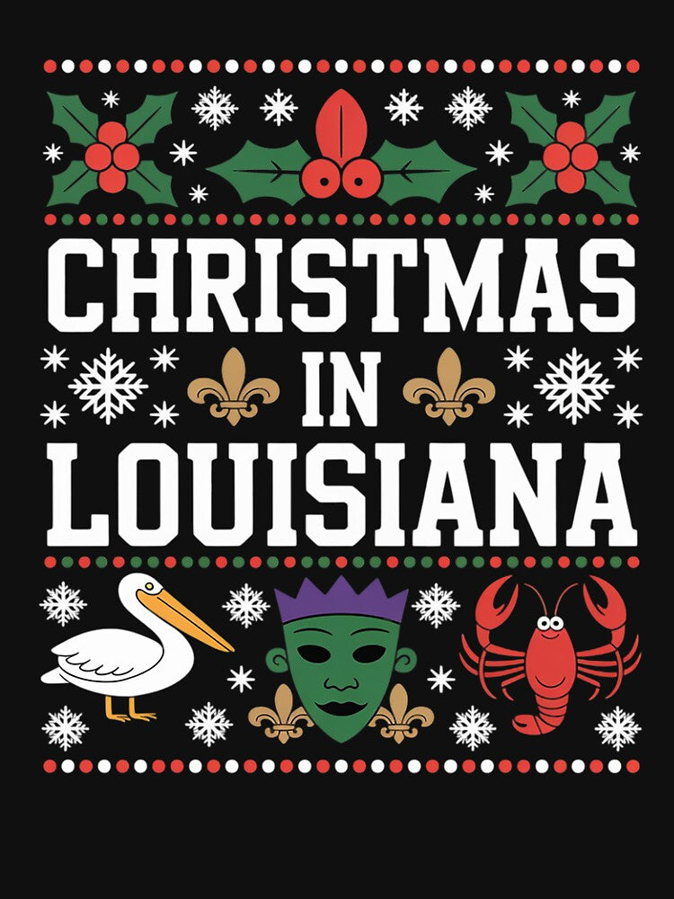 Louisiana Christmas Carnival Mardi Gras Holiday by SIGORDESIGN