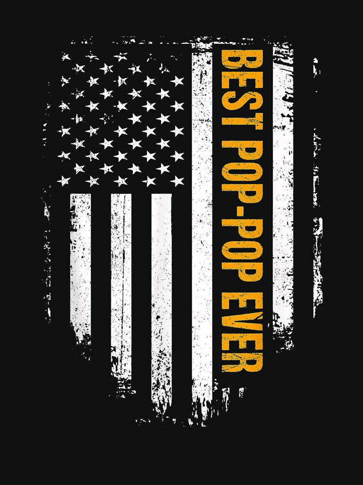 Vintage Best Pop Pop Ever American Flag Father's Day by beatabea