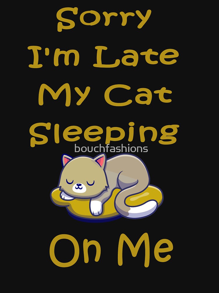 sorry im late my cat sleeping on me by Bouchfashions
