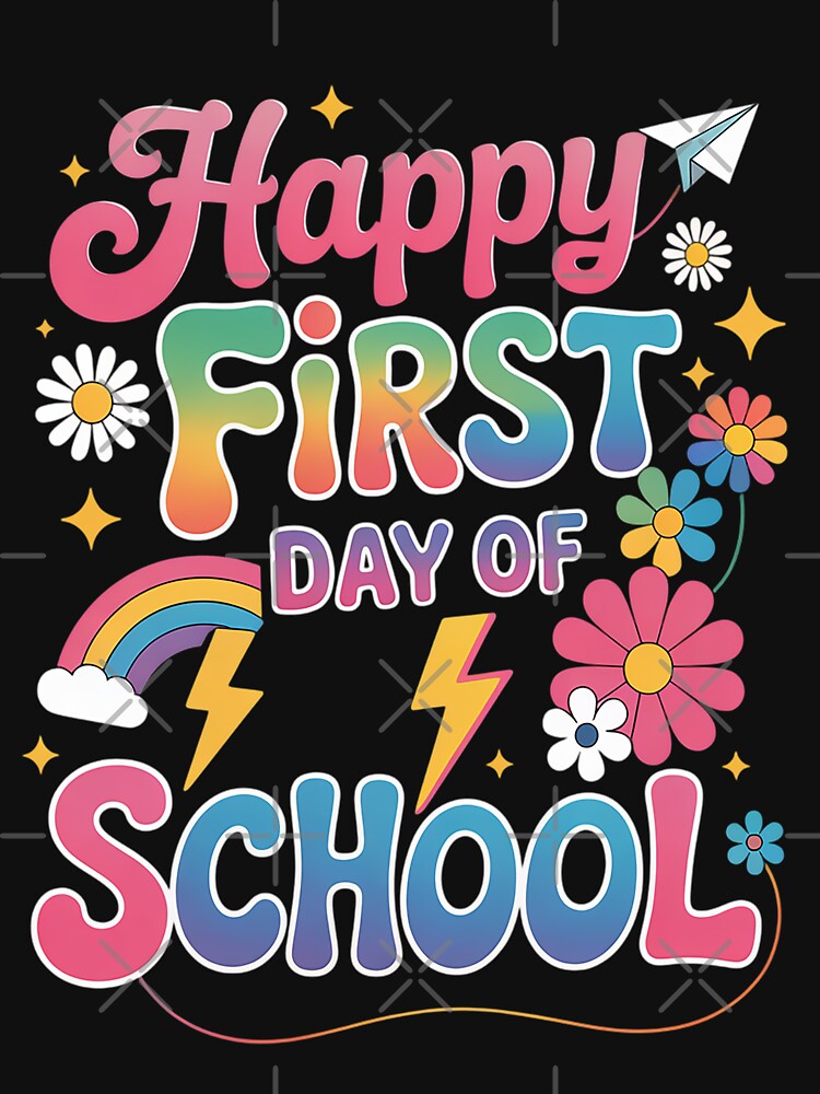 Happy First Day Of School Teacher Back To School by brynatshop
