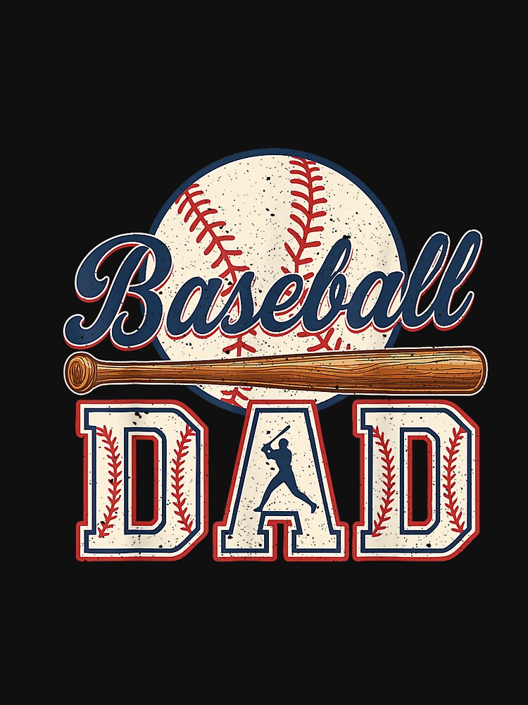 Baseball Dad Happy Fathers Day Shirts for Men Wife Daughter by FrankIsabel