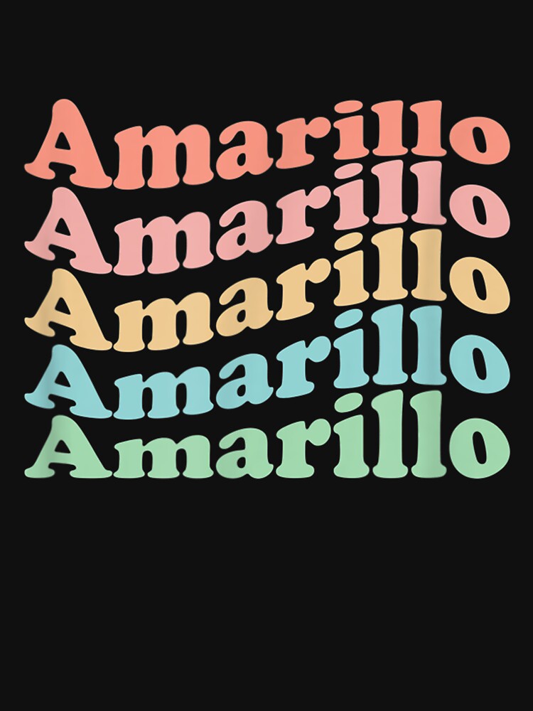 Vintage 70's USA Hippie City - Retro Amarillo by Jackwidforss