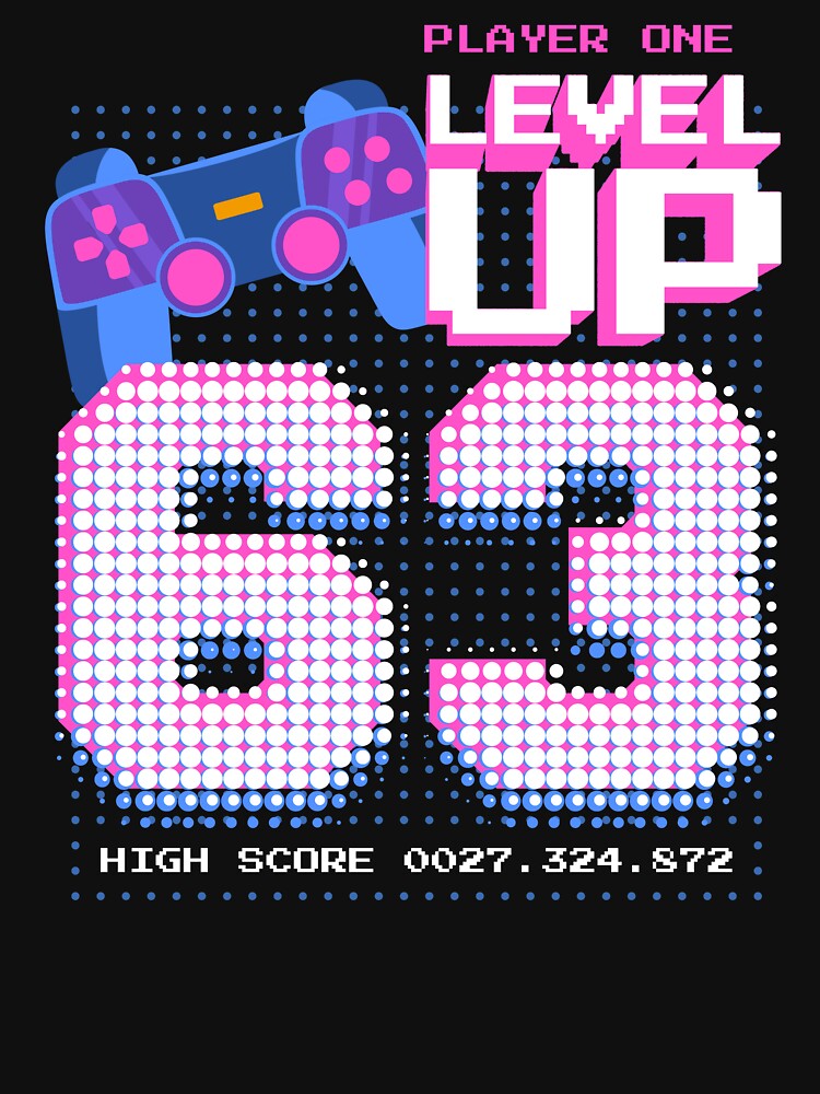 Player One Level Up 63 by patternprint1