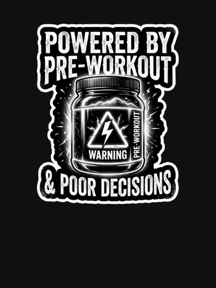 Funny Pre-Workout Warning Gym - Aesthetic Lifting Tee by OLLI_STORE