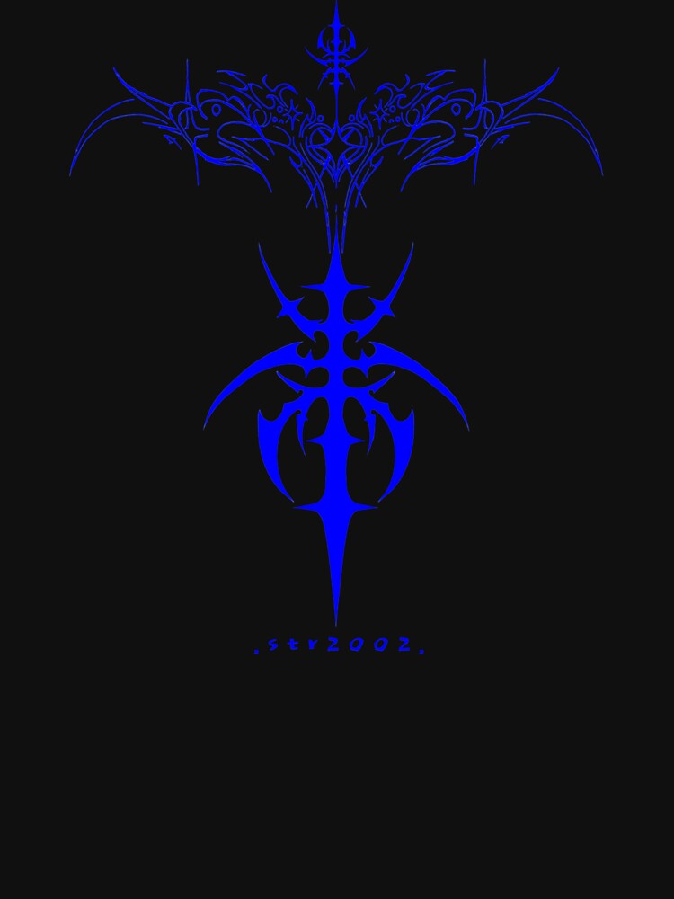 Blue Star Cyber Sigil Tribal by Strovya
