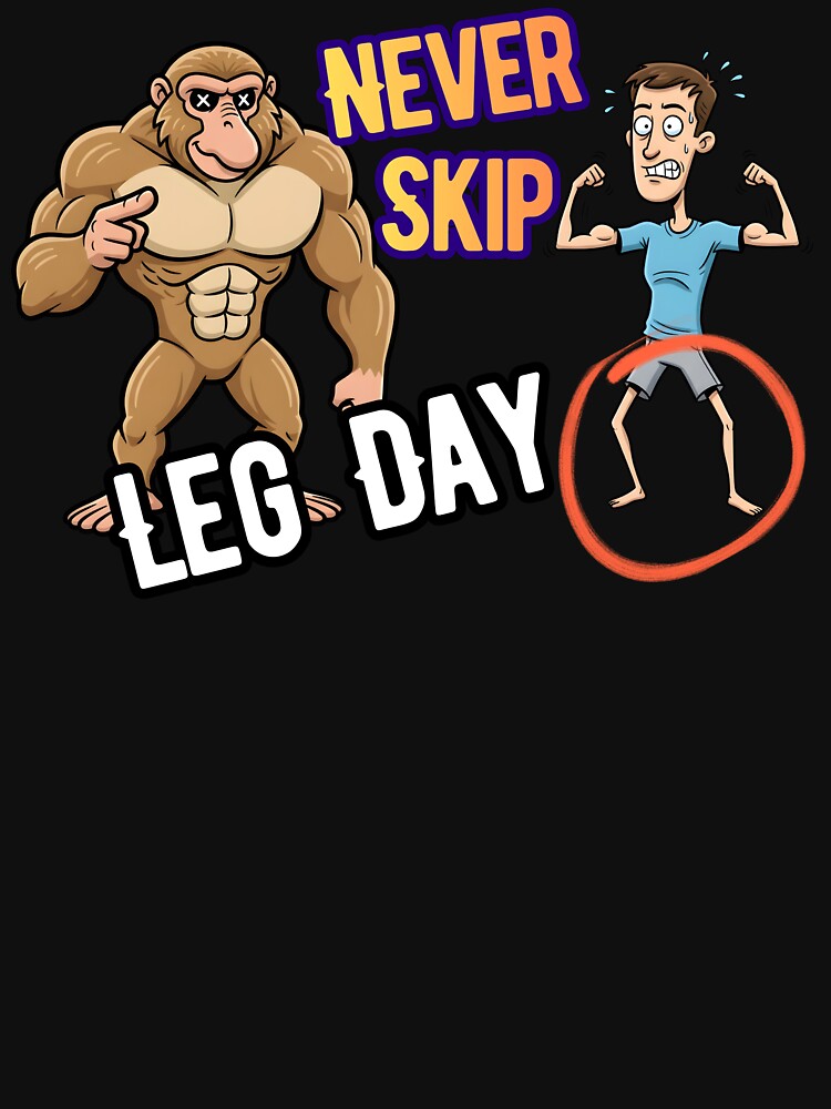 Never Skip Leg Day – Funny Gym Cartoon | Beak Bros by BeakBros