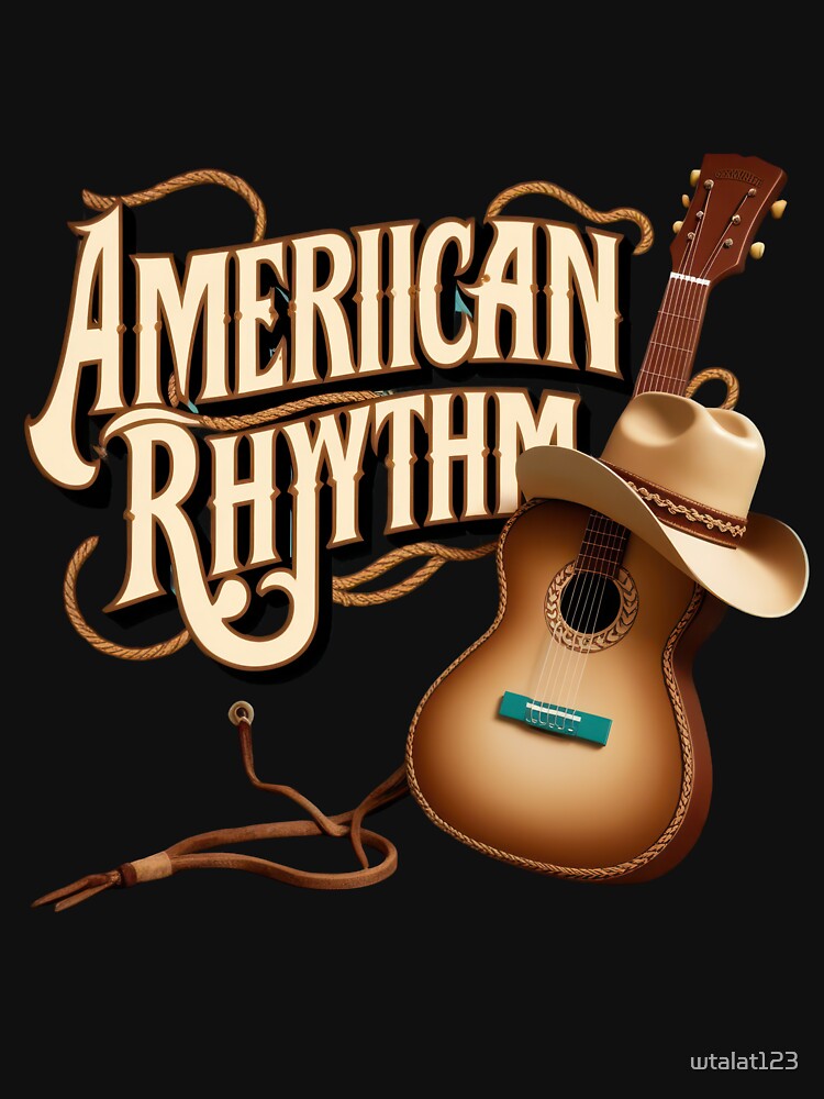 American Rhythm Country Music T-Shirt by wtalat123