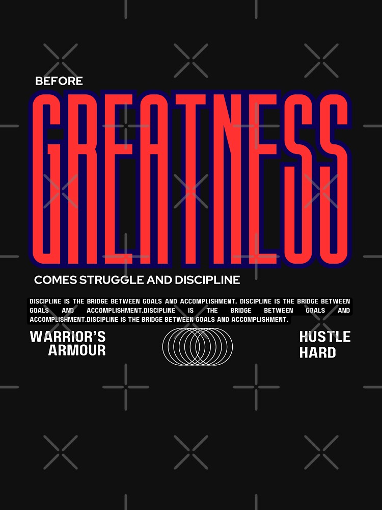 Greatness And Discipline Quotes for Him by WarriorsArmour