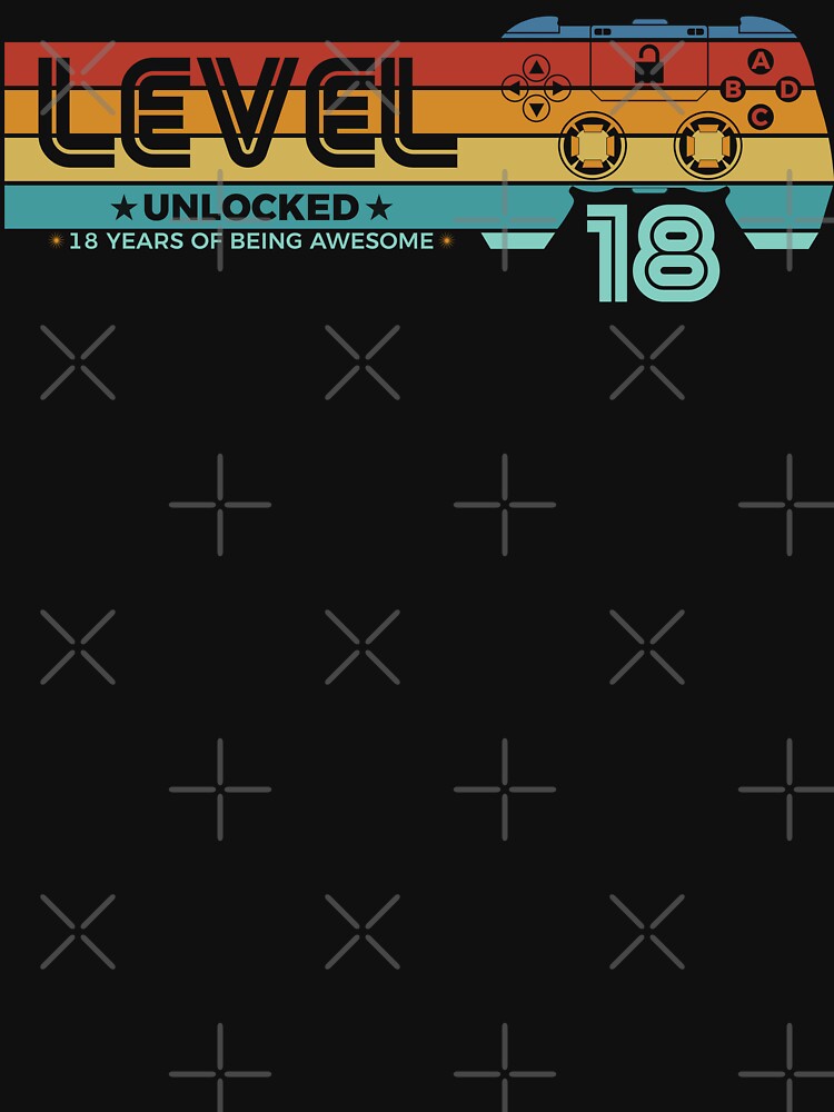 Level 18 Unlocked - 18 years old - 18th Birthday Gamer by NH2019