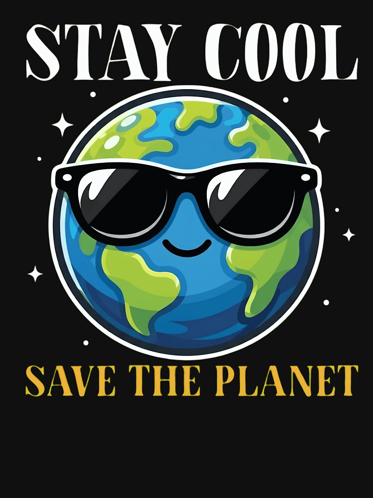 Stay Cool Save The Planet Earth Day Cute Sunglasses Globe by haitrieuic96