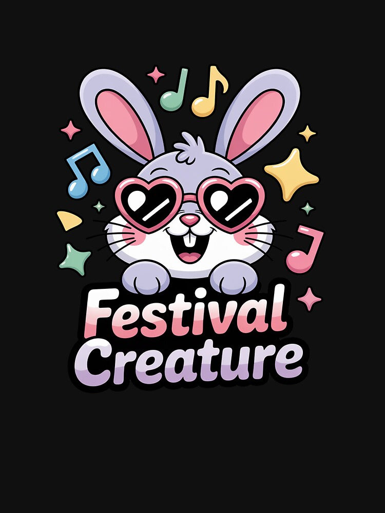 Festival Creature - Colorful Rave Animal with Glasses by LittleDame