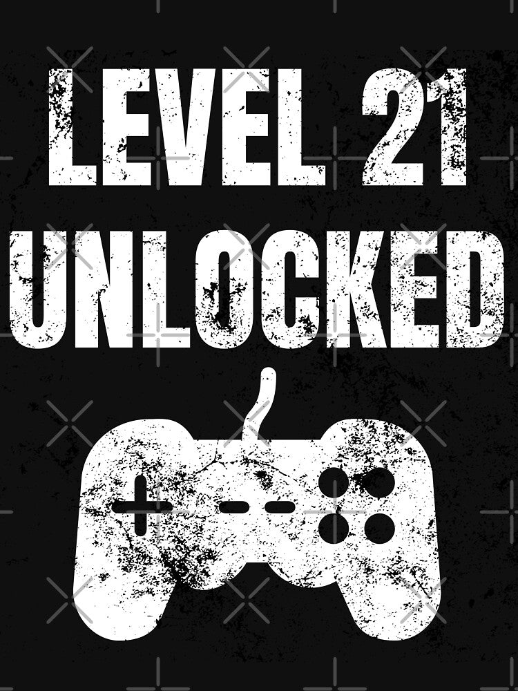 Level 21 Unlocked 21st Birthday Entering Adulthood by MagicArtworks