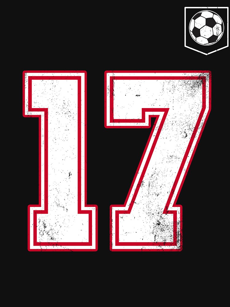 Soccer player Jersey number 17 Soccer Fans by BernoNickel
