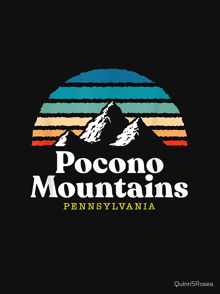 Pocono Mountains, Pennsylvania USA Ski Resort 1980s Retro by Quinn5Rosea