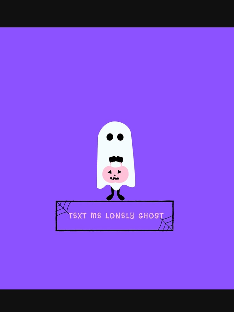 Text Me Lonely Ghost Sleeveless Top by christinesp1
