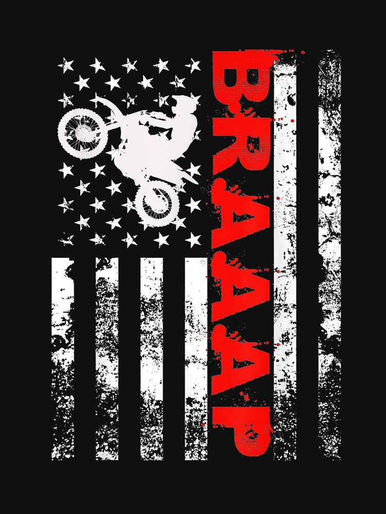 Braaap Vintage USA American Flag by MasonshiNoor