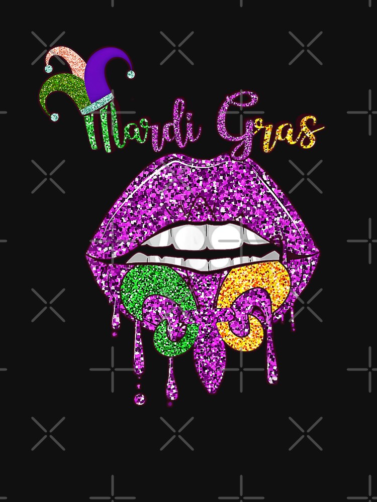Mardi Gras T Shirt Mardi Gras 2022 Beads Mask Feathers T-Shirt by Ayoublab