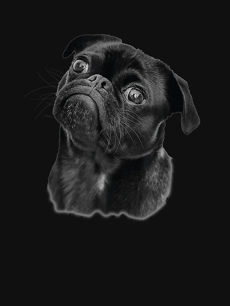 Pug For Dog Mom Dad Gift Idea Funny Cute Black Pug by tashiav