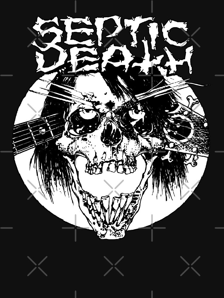 Pushead Septic Death Skull Screeching Deafness by Pus Fan