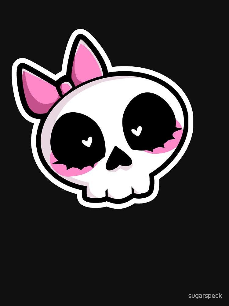 Cute Skull with Bow by sugarspeck
