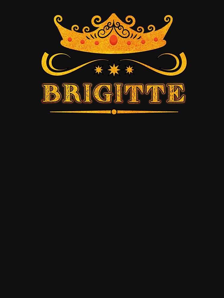 Brigitte Personalized Name With Crown - Cool & Custom Gift for Girls, Teens by Oussinc