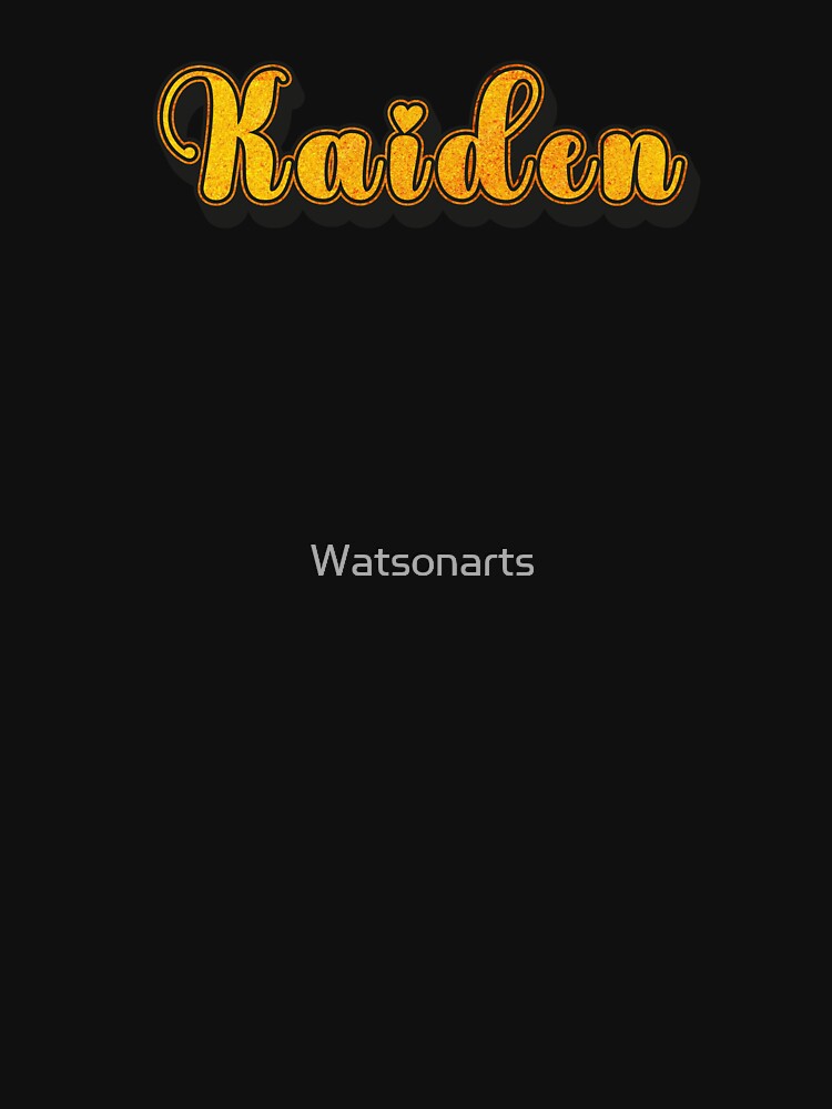 Kaiden Personalized Name Design with Heart | Funny Custom Gift by Watsonarts