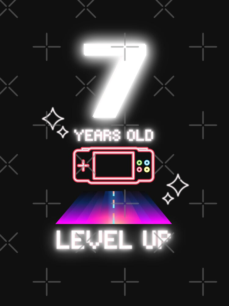 You are Level Up : Level 7 Unlocked - Funny Gamer 7th Birthday Gifts for Game Lover by kongju