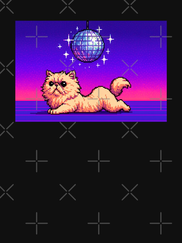 Fluffy Cat Under Disco Ball by SassyArtistry