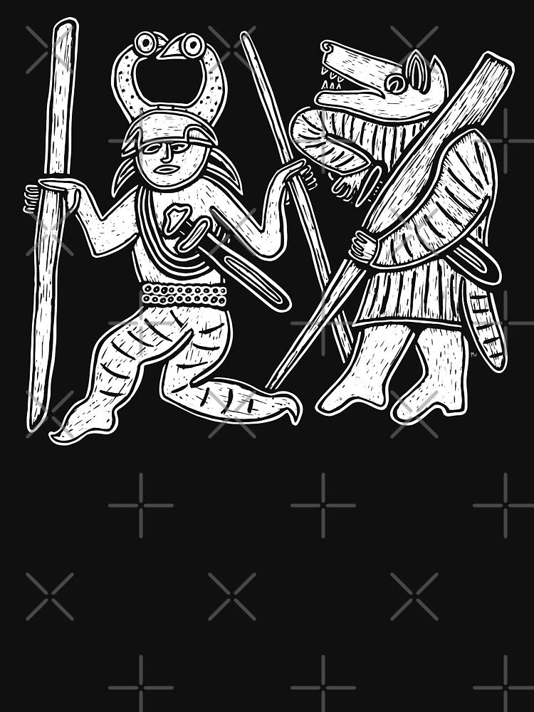 Odin and Berserker Ulfhednar from Torslunda Plates by laforma