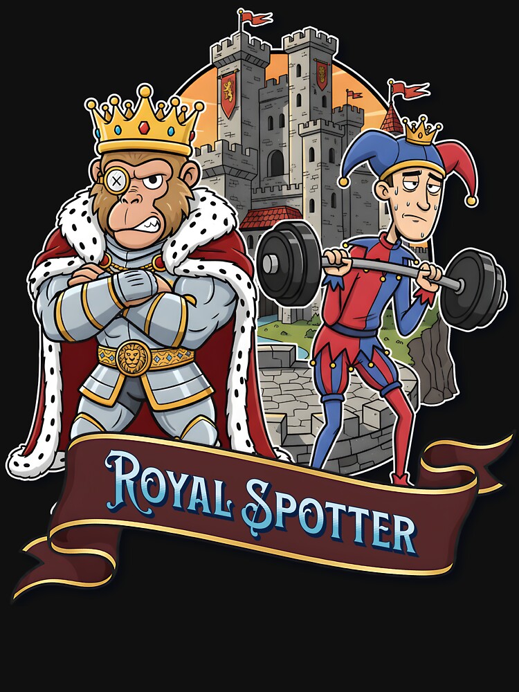 Royal Spotter – Medieval Gym Humor Design | Beak Bros Collection by BeakBros