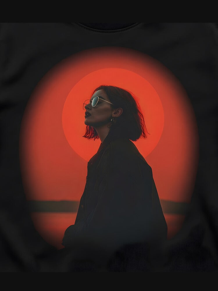 Red sunset girl by Sofiko Morena